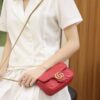 God Factory Gucci 𝙂 𝙂 𝙈𝙖𝙧𝙢𝙤𝙣𝙩 Mini Red 476433 Size 16.5*10.2*5.1cm