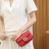God Factory Gucci 𝙂 𝙂 𝙈𝙖𝙧𝙢𝙤𝙣𝙩 Mini Red 476433 Size 16.5*10.2*5.1cm