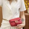 God Factory Gucci 𝙂 𝙂 𝙈𝙖𝙧𝙢𝙤𝙣𝙩 Mini Red 476433 Size 16.5*10.2*5.1cm