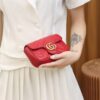 God Factory Gucci 𝙂 𝙂 𝙈𝙖𝙧𝙢𝙤𝙣𝙩 Mini Red 476433 Size 16.5*10.2*5.1cm