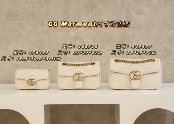 God Factory Gucci 𝙂 𝙂 𝙈𝙖𝙧𝙢𝙤𝙣𝙩 Mini Red 476433 Size 16.5*10.2*5.1cm