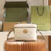 God Factory Gucci 𝐆𝐆 𝐌𝐚𝐫𝐦𝐨𝐧𝐭 672253 White Size 19*13*7𝙘𝙢