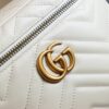 God Factory Gucci 𝐆𝐆 𝐌𝐚𝐫𝐦𝐨𝐧𝐭 672253 White Size 19*13*7𝙘𝙢