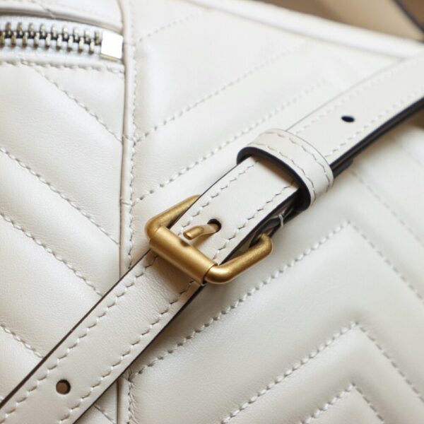 God Factory Gucci 𝐆𝐆 𝐌𝐚𝐫𝐦𝐨𝐧𝐭 672253 White Size 19*13*7𝙘𝙢