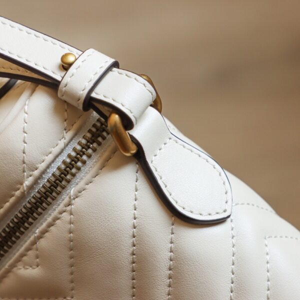 God Factory Gucci 𝐆𝐆 𝐌𝐚𝐫𝐦𝐨𝐧𝐭 672253 White Size 19*13*7𝙘𝙢