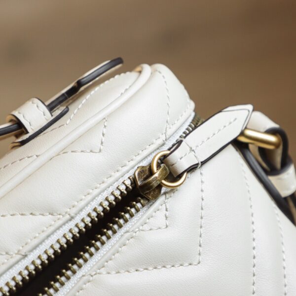 God Factory Gucci 𝐆𝐆 𝐌𝐚𝐫𝐦𝐨𝐧𝐭 672253 White Size 19*13*7𝙘𝙢
