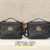 God Factory Gucci 𝐆𝐆 𝐌𝐚𝐫𝐦𝐨𝐧𝐭 672253 Black Size 19*13*7𝙘𝙢
