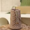 God Factory Gucci 𝐆𝐆 𝐌𝐚𝐫𝐦𝐨𝐧𝐭 Milk Tea Color 575163 Size 19𝐜𝐦*17𝐜𝐦