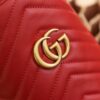 God Factory Gucci 𝐆𝐆 𝐌𝐚𝐫𝐦𝐨𝐧𝐭 Red 575163 Size 19𝐜𝐦*17𝐜𝐦