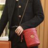 God Factory Gucci 𝐆𝐆 𝐌𝐚𝐫𝐦𝐨𝐧𝐭 Red 575163 Size 19𝐜𝐦*17𝐜𝐦