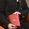 God Factory Gucci 𝐆𝐆 𝐌𝐚𝐫𝐦𝐨𝐧𝐭 Red 575163 Size 19𝐜𝐦*17𝐜𝐦