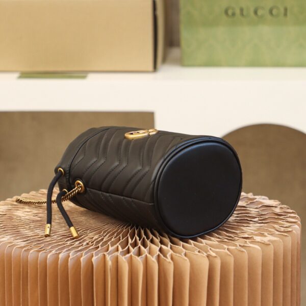 God Factory Gucci 𝐆𝐆 𝐌𝐚𝐫𝐦𝐨𝐧𝐭 Black 575163 Size 19𝐜𝐦*17𝐜𝐦
