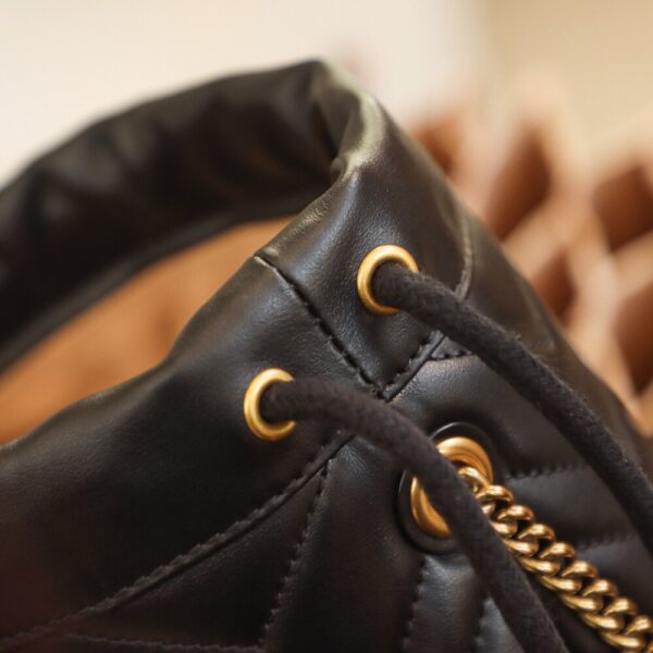 God Factory Gucci 𝐆𝐆 𝐌𝐚𝐫𝐦𝐨𝐧𝐭 Black 575163 Size 19𝐜𝐦*17𝐜𝐦