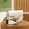 God Factory Gucci 𝐇𝐨𝐫𝐬𝐞𝐛𝐢𝐭 𝟭𝟵𝟱𝟱 𝐌𝐢𝐧𝐢 White 658574 Size 20.6*14.4*5.1cm