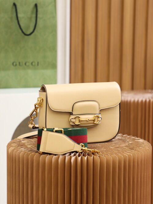 God Factory Gucci 𝐇𝐨𝐫𝐬𝐞𝐛𝐢𝐭 𝟭𝟵𝟱𝟱 𝐌𝐢𝐧𝐢 Rice 658574 Size 20.6*14.4*5.1cm