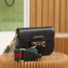 God Factory Gucci 𝐇𝐨𝐫𝐬𝐞𝐛𝐢𝐭 𝟭𝟵𝟱𝟱 𝐌𝐢𝐧𝐢 Black 658574 Size 20.6*14.4*5.1cm