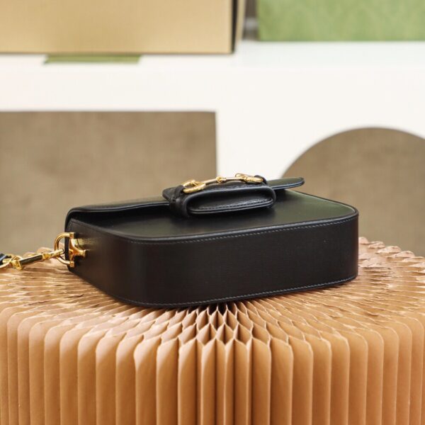 God Factory Gucci 𝐇𝐨𝐫𝐬𝐞𝐛𝐢𝐭 𝟭𝟵𝟱𝟱 𝐌𝐢𝐧𝐢 Black 658574 Size 20.6*14.4*5.1cm