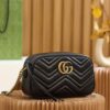 God Factory Gucci 𝐆𝐆 𝐌𝐚𝐫𝐦𝐨𝐧𝐭 Black 447632 Size 24*13*7cm