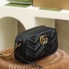 God Factory Gucci 𝐆𝐆 𝐌𝐚𝐫𝐦𝐨𝐧𝐭 Black 447632 Size 24*13*7cm