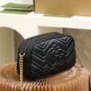 God Factory Gucci 𝐆𝐆 𝐌𝐚𝐫𝐦𝐨𝐧𝐭 Black 447632 Size 24*13*7cm