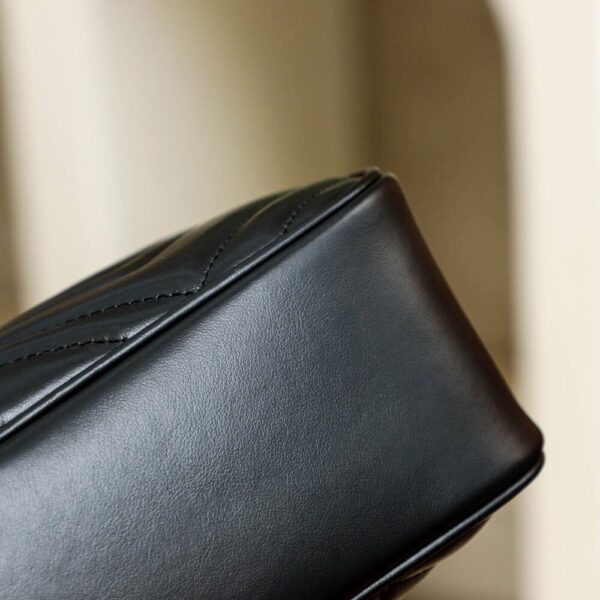 God Factory Gucci 𝐆𝐆 𝐌𝐚𝐫𝐦𝐨𝐧𝐭 Black 447632 Size 24*13*7cm