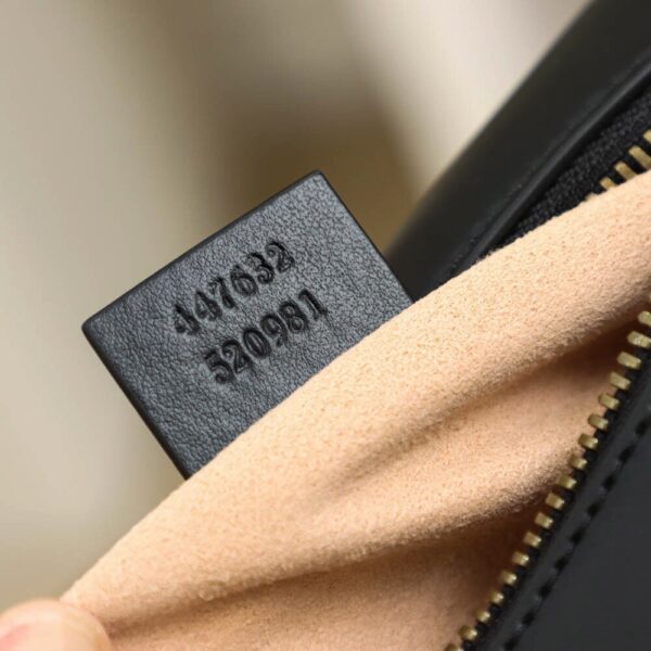 God Factory Gucci 𝐆𝐆 𝐌𝐚𝐫𝐦𝐨𝐧𝐭 Black 447632 Size 24*13*7cm