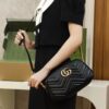 God Factory Gucci 𝐆𝐆 𝐌𝐚𝐫𝐦𝐨𝐧𝐭 Black 447632 Size 24*13*7cm