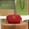 God Factory Gucci 𝐆𝐆 𝐌𝐚𝐫𝐦𝐨𝐧𝐭 Red 448065 Size 18*12*6cm