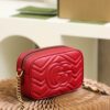 God Factory Gucci 𝐆𝐆 𝐌𝐚𝐫𝐦𝐨𝐧𝐭 Red 448065 Size 18*12*6cm