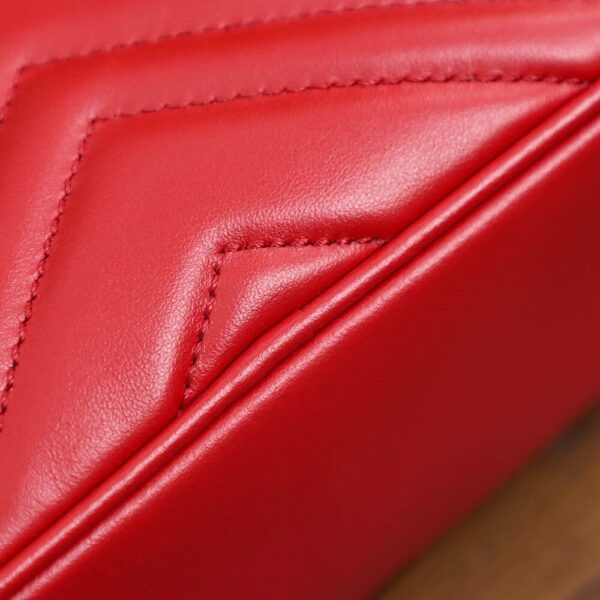 God Factory Gucci 𝐆𝐆 𝐌𝐚𝐫𝐦𝐨𝐧𝐭 Red 448065 Size 18*12*6cm