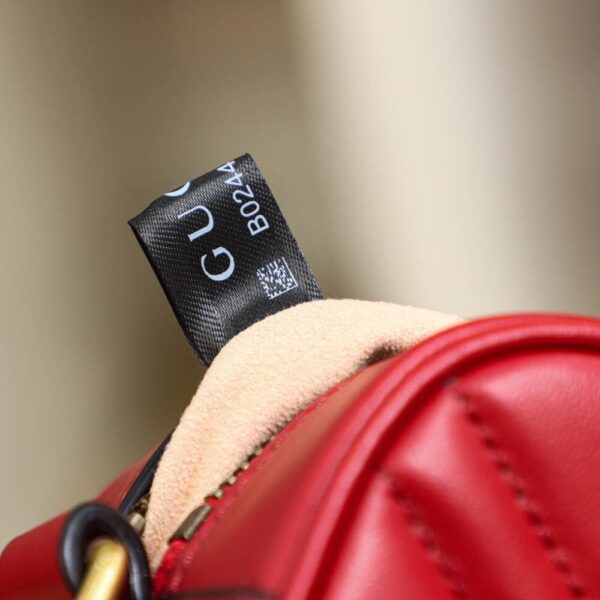 God Factory Gucci 𝐆𝐆 𝐌𝐚𝐫𝐦𝐨𝐧𝐭 Red 448065 Size 18*12*6cm