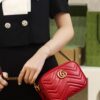 God Factory Gucci 𝐆𝐆 𝐌𝐚𝐫𝐦𝐨𝐧𝐭 Red 448065 Size 18*12*6cm