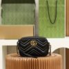 God Factory Gucci 𝐆𝐆 𝐌𝐚𝐫𝐦𝐨𝐧𝐭 Black 448065 Size 18*12*6cm