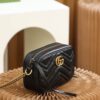 God Factory Gucci 𝐆𝐆 𝐌𝐚𝐫𝐦𝐨𝐧𝐭 Black 448065 Size 18*12*6cm