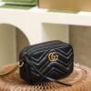 God Factory Gucci 𝐆𝐆 𝐌𝐚𝐫𝐦𝐨𝐧𝐭 Black 448065 Size 18*12*6cm