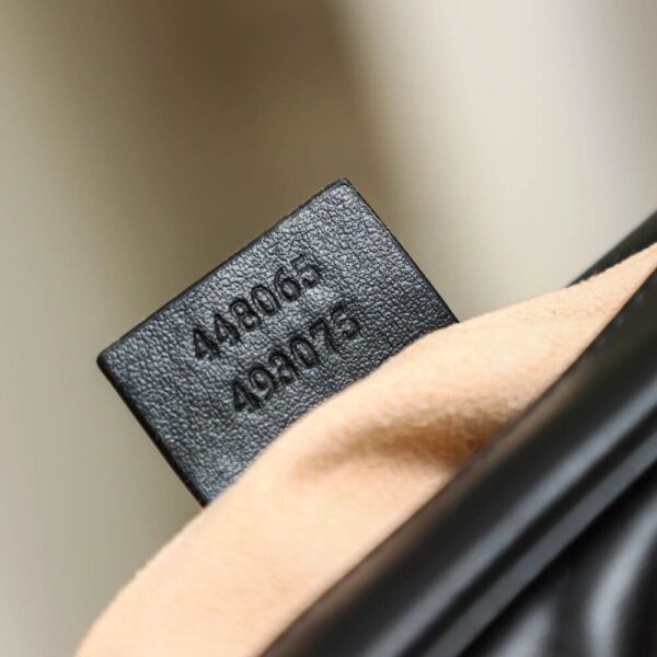 God Factory Gucci 𝐆𝐆 𝐌𝐚𝐫𝐦𝐨𝐧𝐭 Black 448065 Size 18*12*6cm