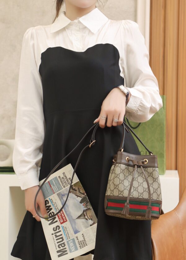 God Factory Gucci 𝐎𝐩𝐡𝐢𝐝𝐚 𝐆𝐆 𝐌𝐢𝐧𝐢 550620 Size 15.5*19*9𝙘𝙢
