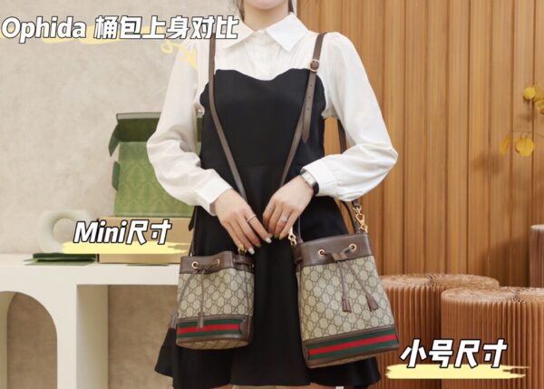 God Factory Gucci 𝐎𝐩𝐡𝐢𝐝𝐚 𝐆𝐆 𝐌𝐢𝐧𝐢 550620 Size 15.5*19*9𝙘𝙢