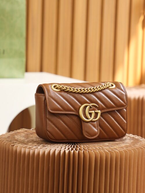 God Factory Gucci 𝙂 𝙂 𝙈𝙖𝙧𝙢𝙤𝙣𝙩 446744 Size 22*13*6cm