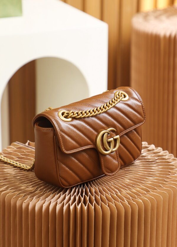 God Factory Gucci 𝙂 𝙂 𝙈𝙖𝙧𝙢𝙤𝙣𝙩 446744 Size 22*13*6cm
