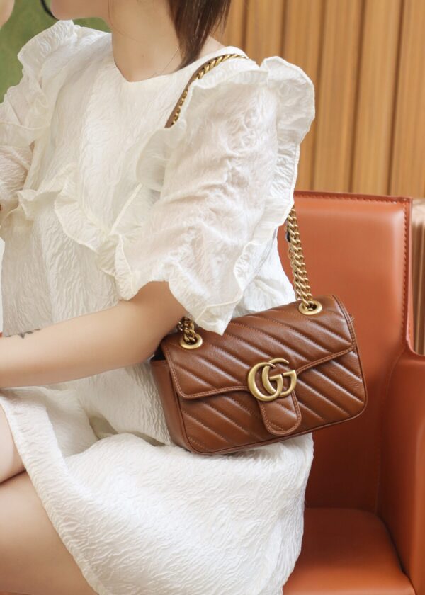 God Factory Gucci 𝙂 𝙂 𝙈𝙖𝙧𝙢𝙤𝙣𝙩 446744 Size 22*13*6cm