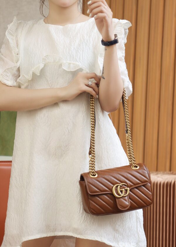 God Factory Gucci 𝙂 𝙂 𝙈𝙖𝙧𝙢𝙤𝙣𝙩 446744 Size 22*13*6cm