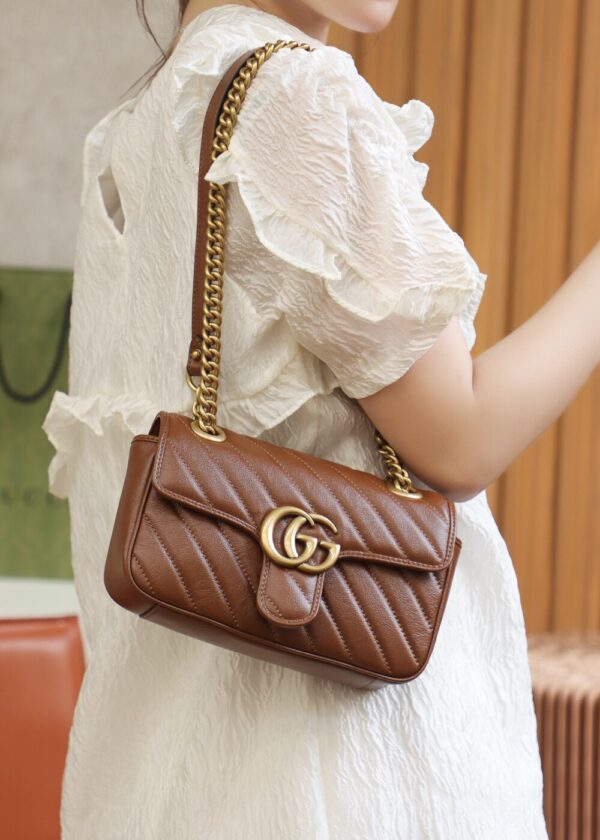 God Factory Gucci 𝙂 𝙂 𝙈𝙖𝙧𝙢𝙤𝙣𝙩 446744 Size 22*13*6cm