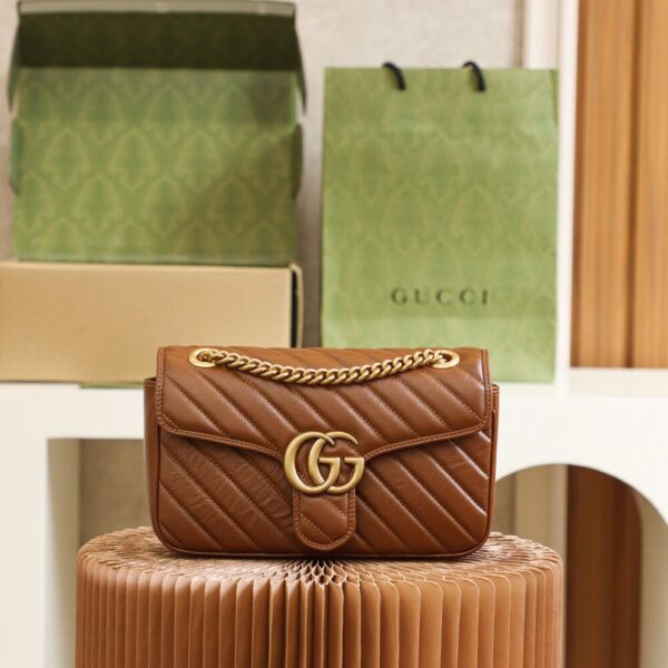 God Factory Gucci 𝙂 𝙂 𝙈𝙖𝙧𝙢𝙤𝙣𝙩 443497 Size 26*15*7cm