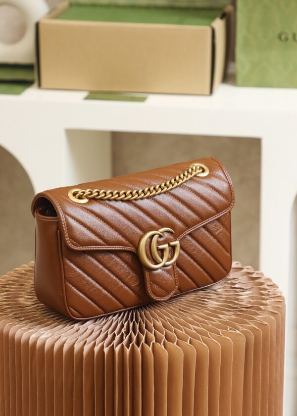 God Factory Gucci 𝙂 𝙂 𝙈𝙖𝙧𝙢𝙤𝙣𝙩 443497 Size 26*15*7cm