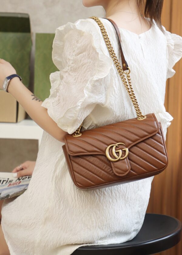 God Factory Gucci 𝙂 𝙂 𝙈𝙖𝙧𝙢𝙤𝙣𝙩 443497 Size 26*15*7cm
