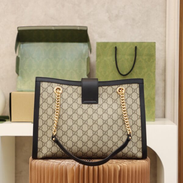God Factory Gucci 𝐏𝐚𝐝𝐥𝐨𝐜𝐤 Black / Medium 479197 Size 35*23.5*14𝐜𝐦
