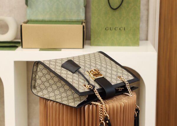 God Factory Gucci 𝐏𝐚𝐝𝐥𝐨𝐜𝐤 Black / Medium 479197 Size 35*23.5*14𝐜𝐦