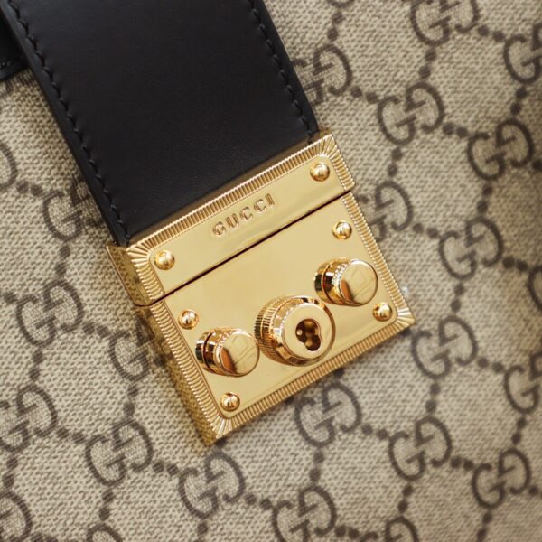 God Factory Gucci 𝐏𝐚𝐝𝐥𝐨𝐜𝐤 Black / Medium 479197 Size 35*23.5*14𝐜𝐦