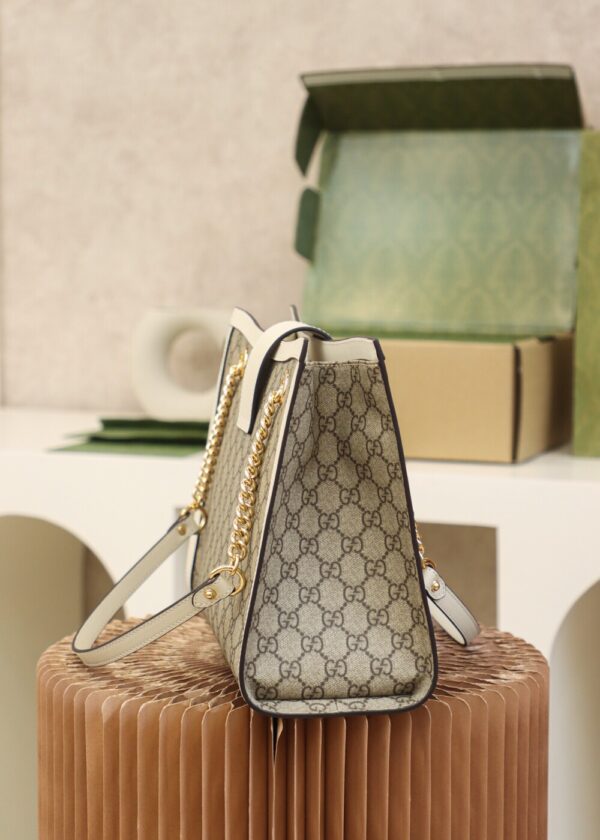 God Factory Gucci 𝐏𝐚𝐝𝐥𝐨𝐜𝐤 White / Medium 479197 Size 35*23.5*14𝐜𝐦